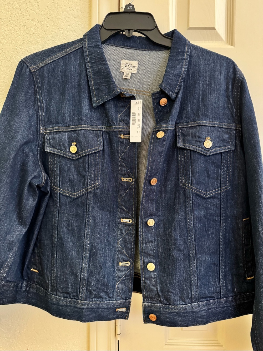 NWT, JCrew gorgeous cropped denim jacket .